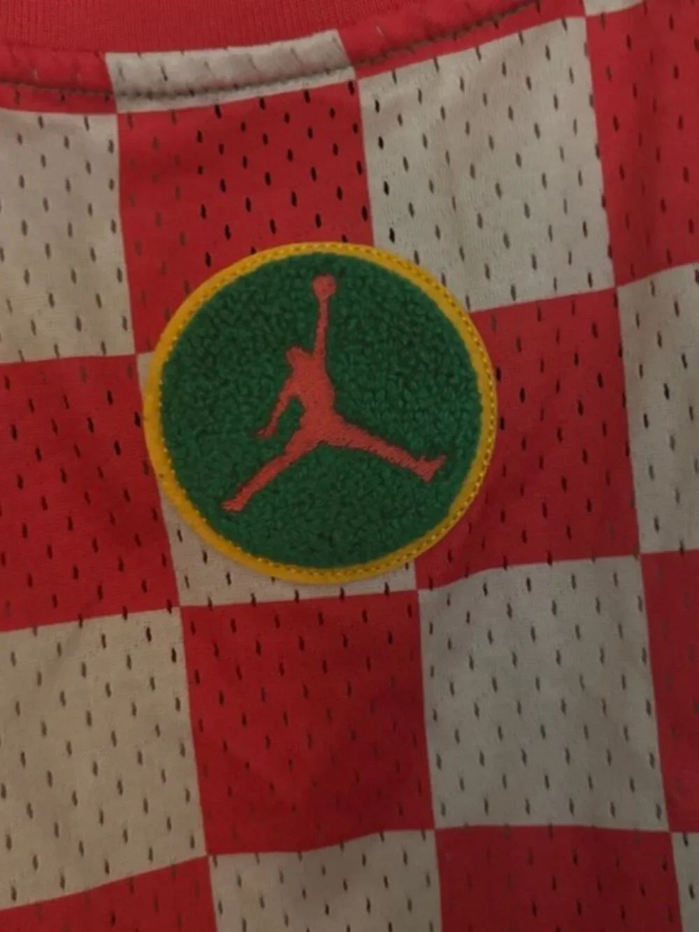 Air Jordan Sport DNA Basketball Jersey Green Yellow Mens